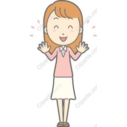 Cheerful Young Woman Smiling