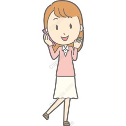 Charming Young Woman Phone