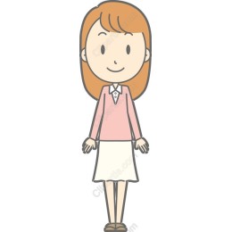 Cheerful Female Character