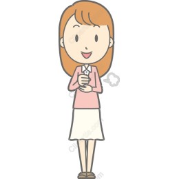 Cheerful Woman Holding Smartphone