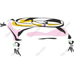 Abstract Frog Figure