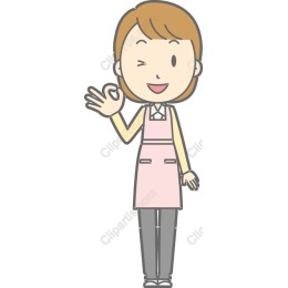 Cheerful Female Character