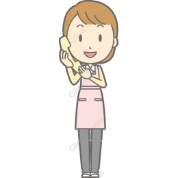 Friendly Woman on Phone