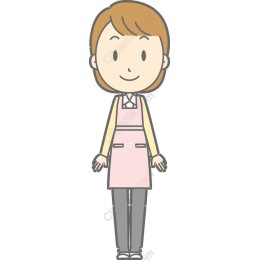 Friendly Woman in Apron