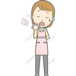 Culinary Comfort: Woman in Pink Apron