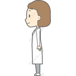 Professional Female Character in Lab Coat