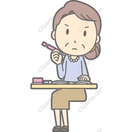 Contemplative Woman at Work