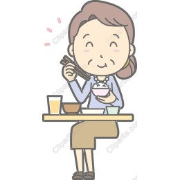 Joyful Dining Girl
