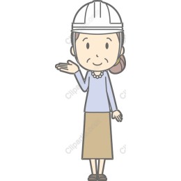 Professional Woman in Safety Helmet