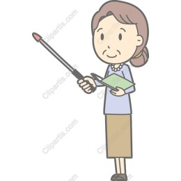 a Woman Presenter with Pointer