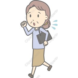 Businesswoman in a Hurry