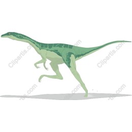 Vibrant Running Dinosaur