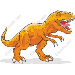 Vibrant Cartoon T-Rex