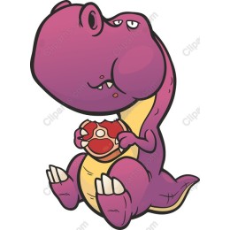 Charming Purple T-Rex