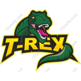 Vibrant T-Rex in and