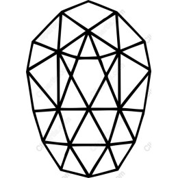 Geometric Triangular Line Art