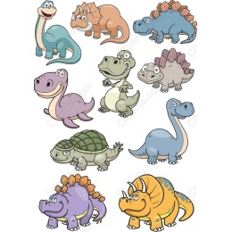 Charming Cartoon Dinosaur Set