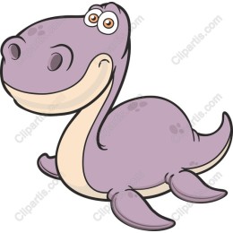 Charming Purple Dinosaur