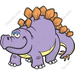 Adorable Purple Dinosaur
