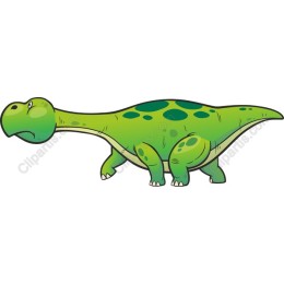 Charming Cartoon Green Dinosaur