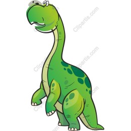 Playful Green Dinosaur Cartoon