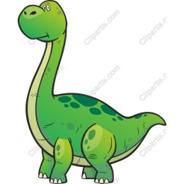 Playful Green Dinosaur
