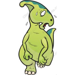 Playful Green Dinosaur