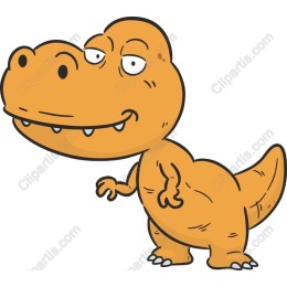 Playful Cartoon T-Rex