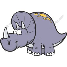 Adorable Cartoon Triceratops
