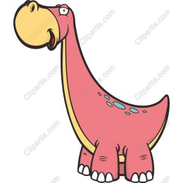 Playful Pink Brontosaurus