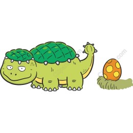 Whimsical Turtle with Egg