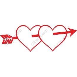 Dual Hearts with Arrow