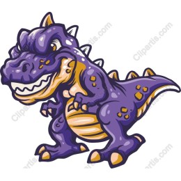 Vibrant Purple T-Rex