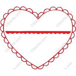 Charming Scalloped Heart