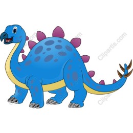 Blue Cartoon Dinosaur