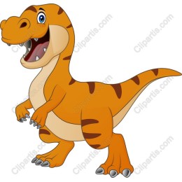 Cartoon T-Rex Dinosaur