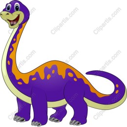 Playful Purple Dinosaur