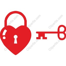 Heart Lock and Key