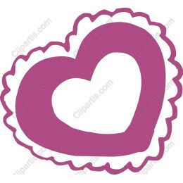 Charming Scalloped Heart