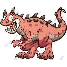 Charming Cartoon Dinosaur