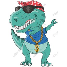 Cool T-Rex - Sunglasses & Bandana