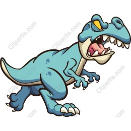 Blue Cartoon Dinosaur