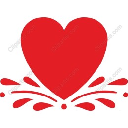 Red Heart Splash