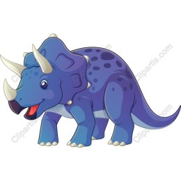 Triceratops - Playful Dinosaur Art