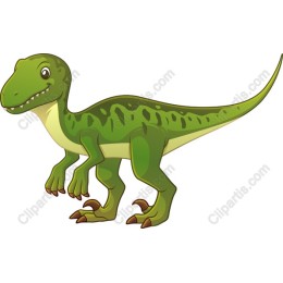 Charming Green Dinosaur