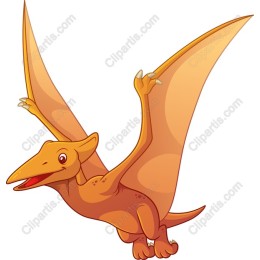Charming Cartoon Pterosaur