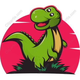 Playful T-Rex Cartoon