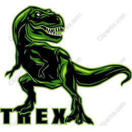 T-Rex - Dynamic Dinosaur Graphic
