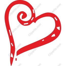Red Swirling Heart