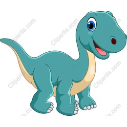 Adorable Cartoon Dinosaur